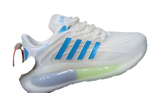 Men's Lien’ghtweight Air-Cushioned Sport Shoes – White & Sky Blue